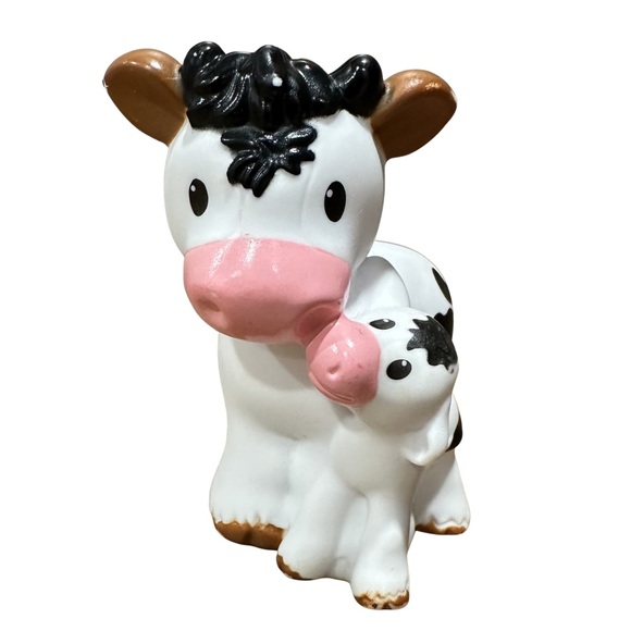 Fisher Price Little People Mama & Babies Vintage Gorilla Kangaroo Cow Lot of 3 - Picture 8 of 9